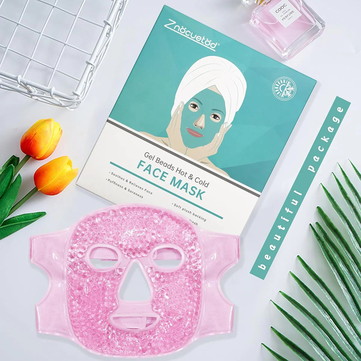Svalkande ansiktsmask