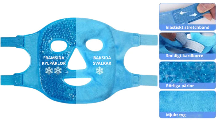 Svalkande ansiktsmask